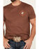Image #4 - RANK 45® Men's Jarred Southwestern Logo Short Sleeve Graphic T-Shirt, Coffee, hi-res