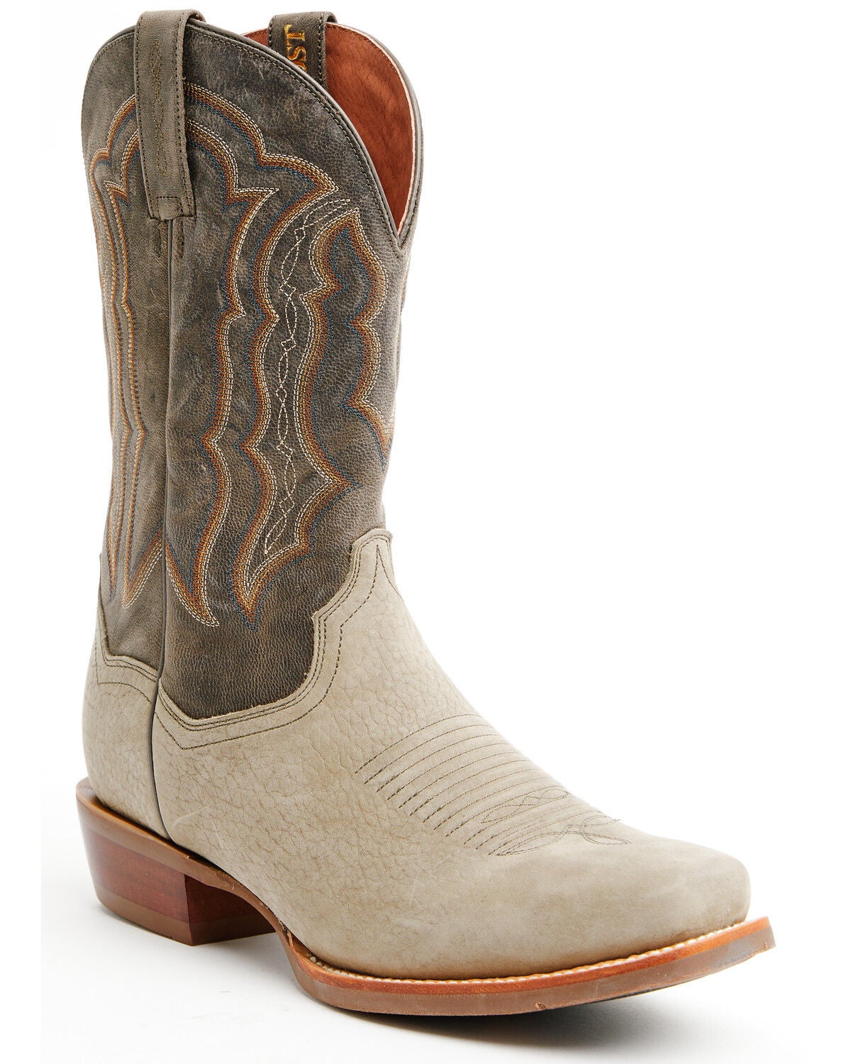 Dan Post Men's Creed Western Boots - Square Toe, Grey, hi-res