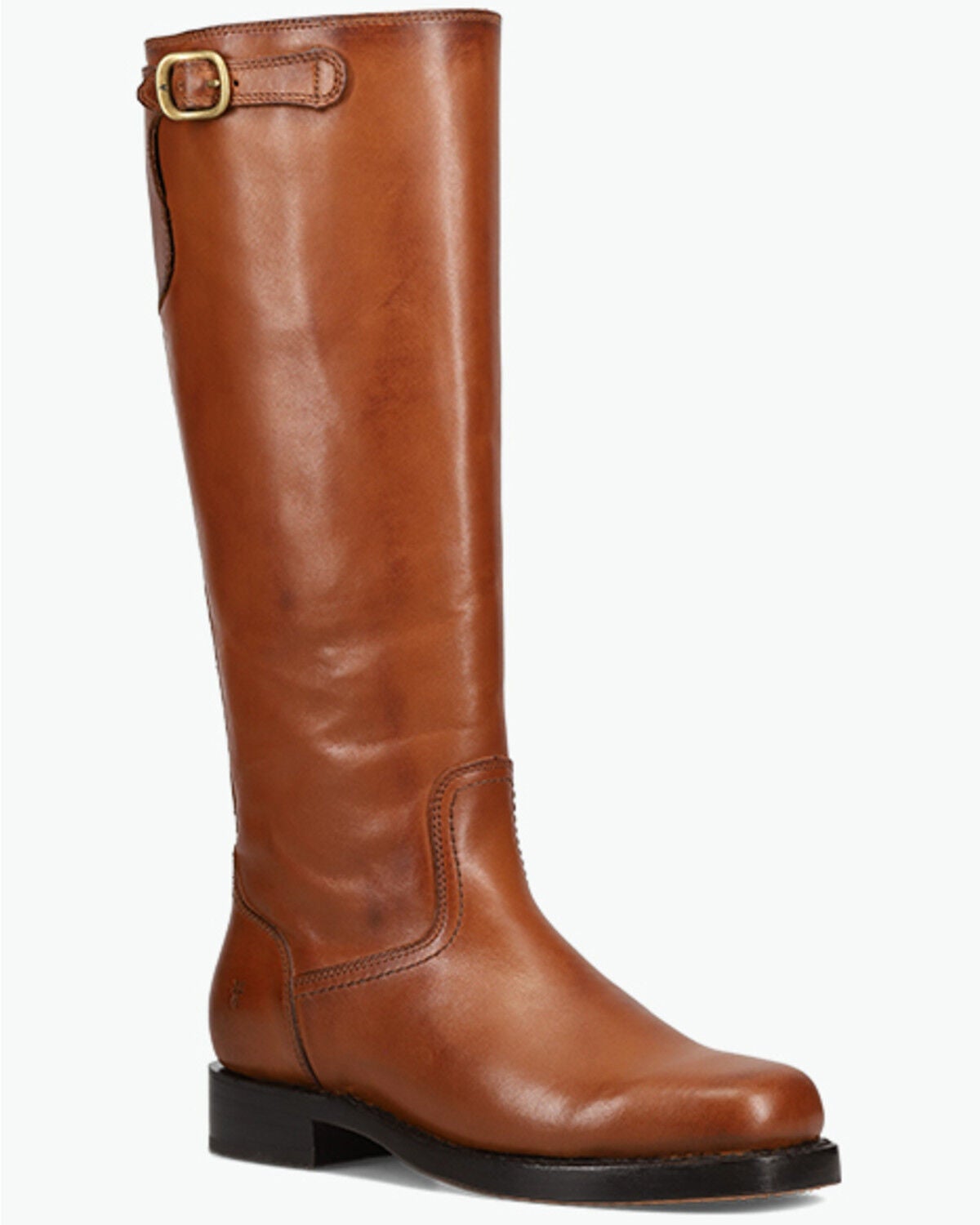 Frye Women's Campus Low Heel Tall Riding Fashion Boots - Round Toe, Cognac, hi-res