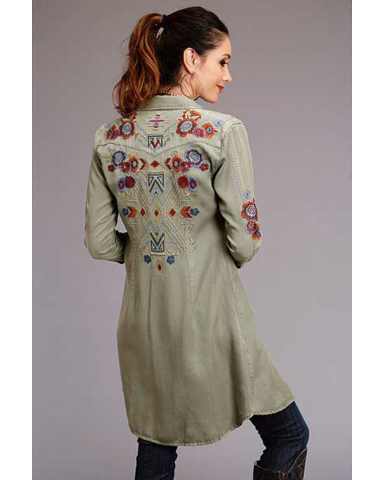 Stetson Women S Olive Embroidered T Shirt Dress Boot Barn