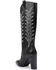 Daniel X Diamond Women's The Tall T Leather Western Boots - Pointed Toe, Black, hi-res