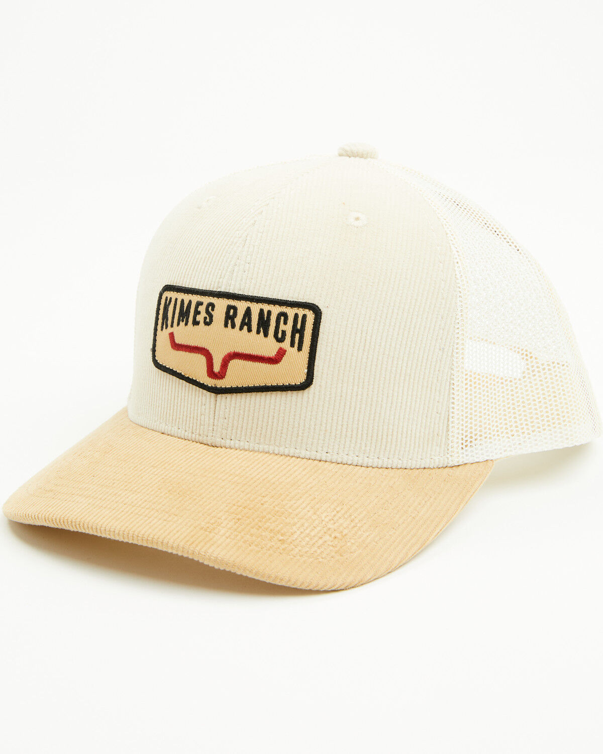 Image #1 - Kimes Ranch Men's Fourteen Corduroy Logo Ball Cap, Tan, hi-res