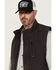 Image #2 - Thorogood Men's Heritage Stone Washed Canvas Vest, Brown, hi-res
