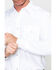 Gibson Men's Solid Long Sleeve Pearl Snap Western Shirt , White, hi-res