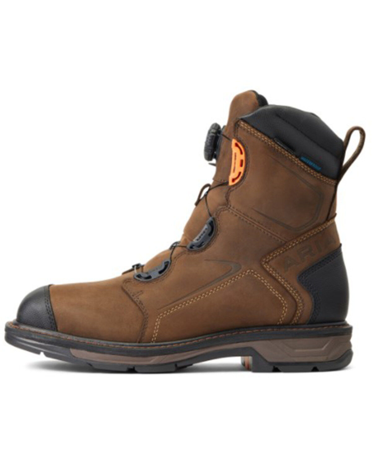 Image #2 - Ariat Men's WorkHog® XT BOA® Waterproof Work Boot - Carbon Toe, Brown, hi-res