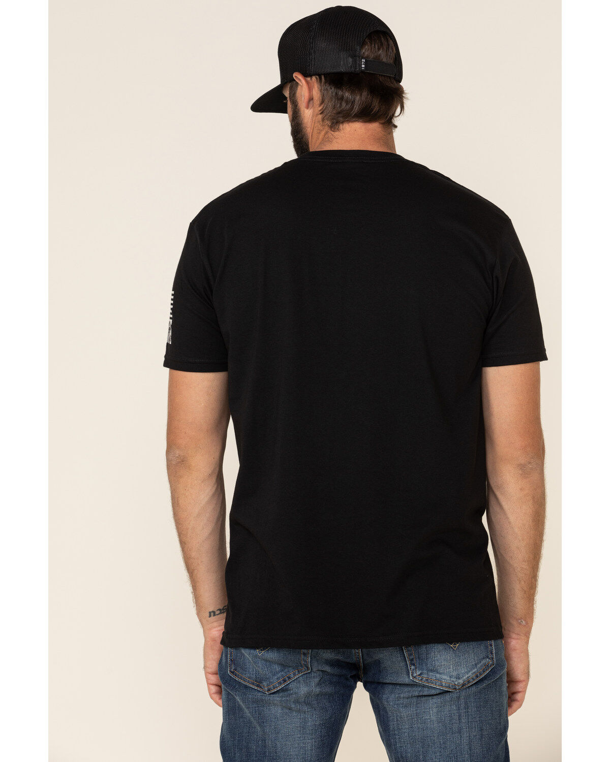 Image #4 - Brothers & Arms Men's Old Glory Flag Graphic T-Shirt, Black, hi-res