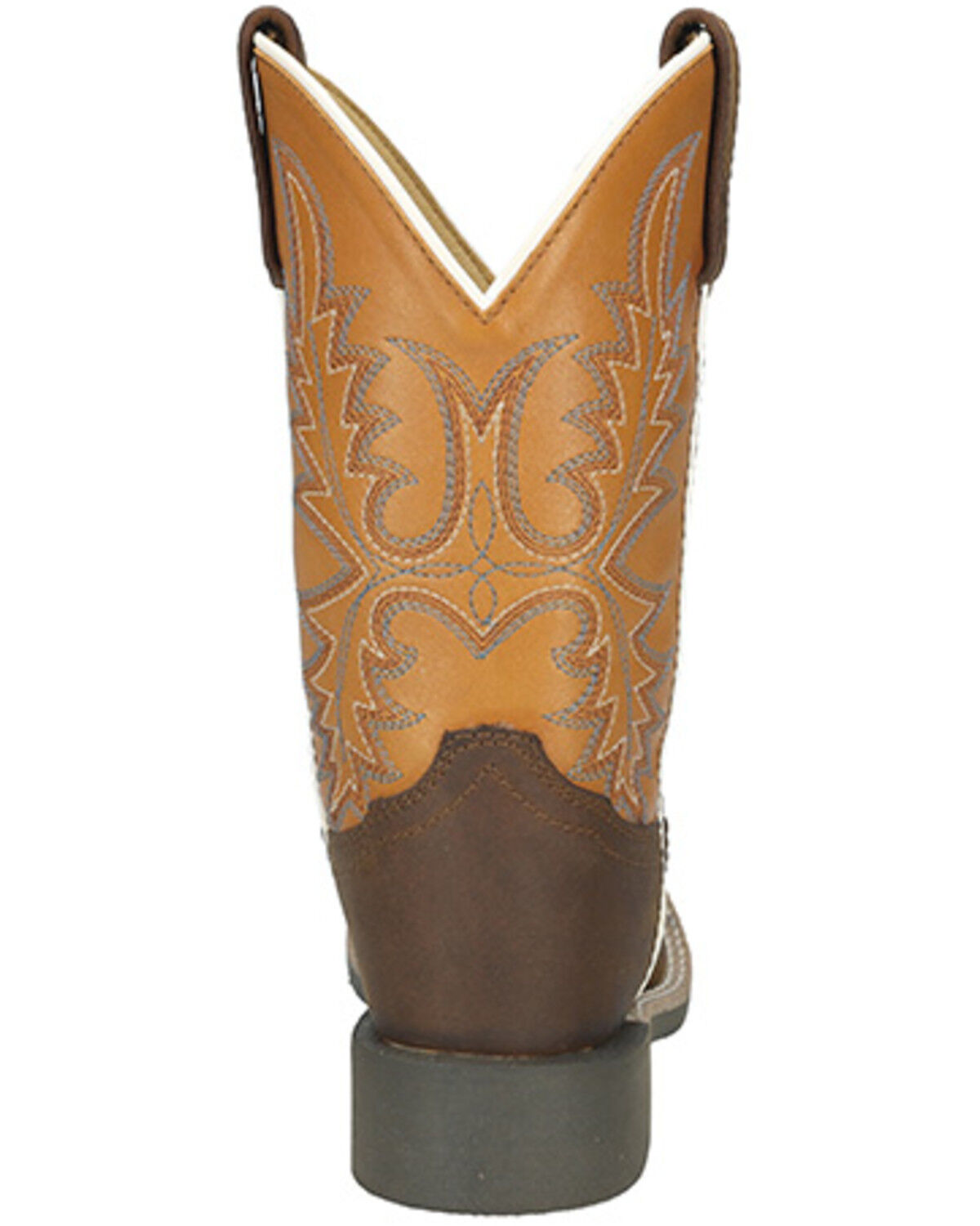 Image #5 - Smoky Mountain Boys' Adobe Western Boots - Broad Square Toe, Brown, hi-res