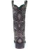 Image #4 - Corral Women's Inlay Western Boots - Square Toe, Black, hi-res