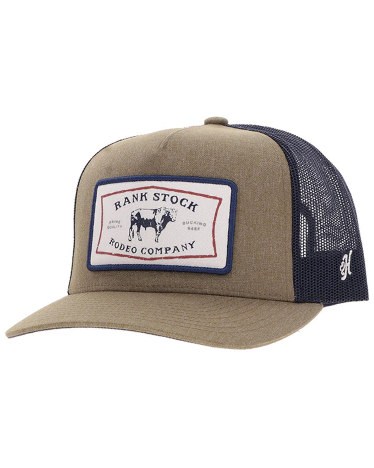 Hooey Men's Rank Stock Trucker Cap, Tan, hi-res