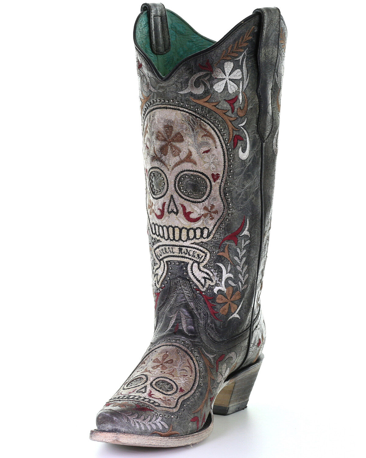 women's sugar skull boots