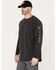 Image #1 - Hawx Men's Logo Long Sleeve Work T-Shirt, Black, hi-res