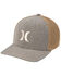 Image #1 - Hurley Men's Icon Textures Logo Flexfit® Ball Cap, Grey, hi-res