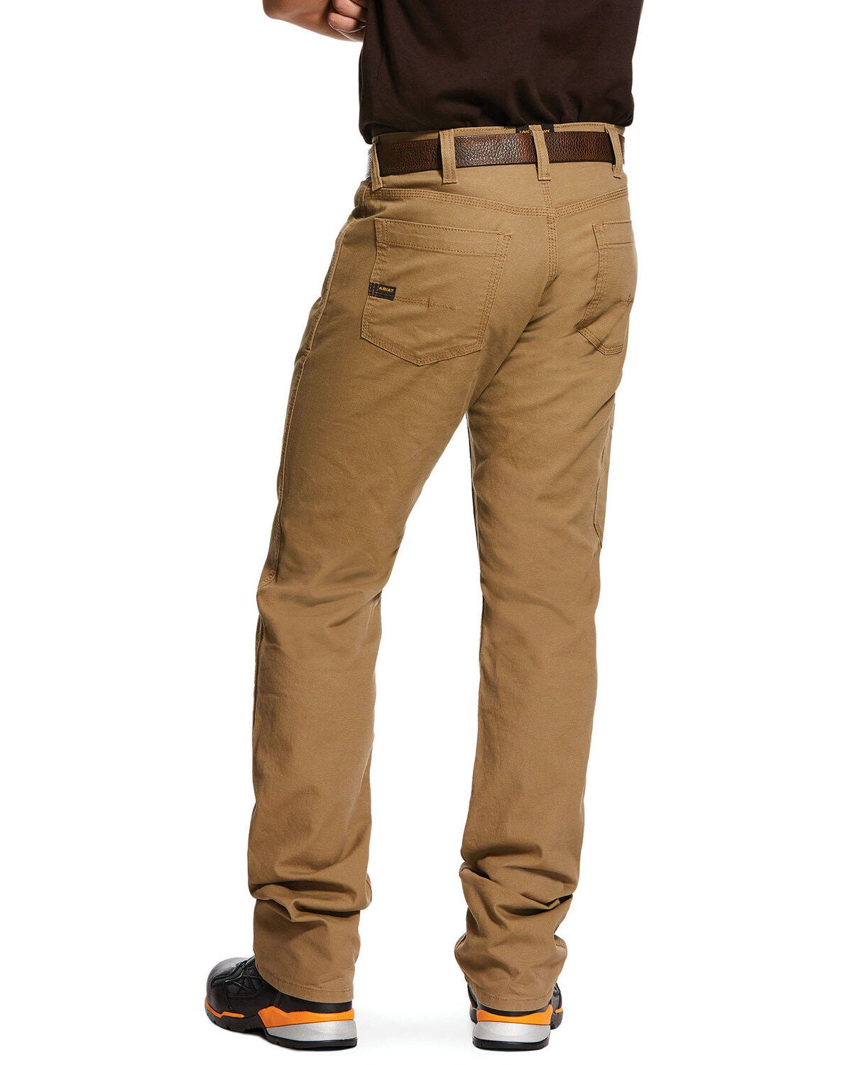 Ariat Men's Khaki Rebar M4 Made Tough Durastretch Straight Leg Work Pants - Big, Beige/khaki, hi-res