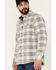 Image #2 - North River Men's Corduroy Medium Plaid Long Sleeve Button Down Shirt, Natural, hi-res