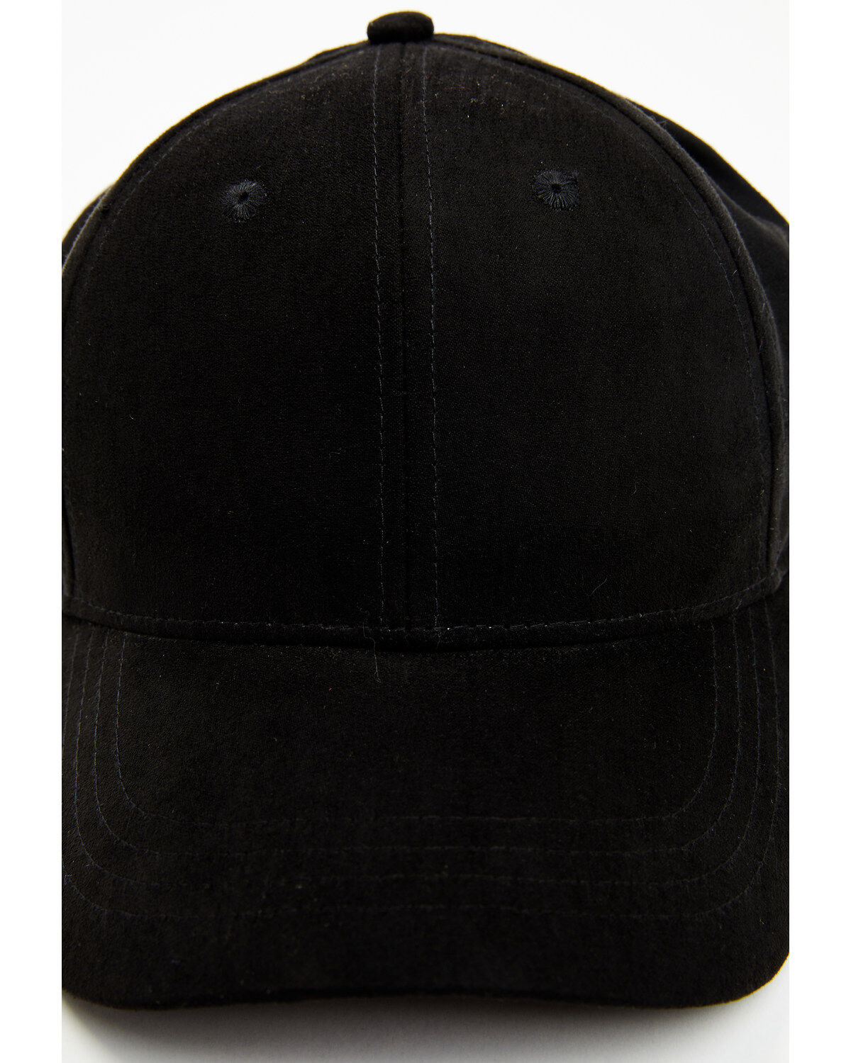 Image #2 - Idyllwind Women's Lexington Suede Baseball Hat, Black, hi-res