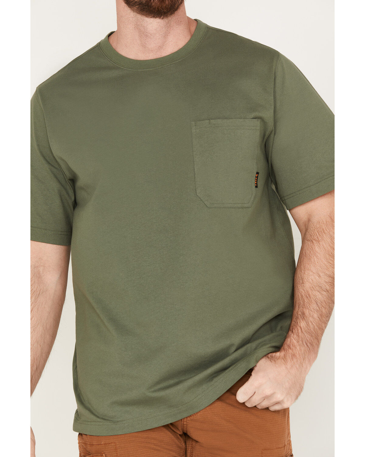 Image #3 - Hawx Men's Forge Short Sleeve Work Pocket T-Shirt, Green, hi-res