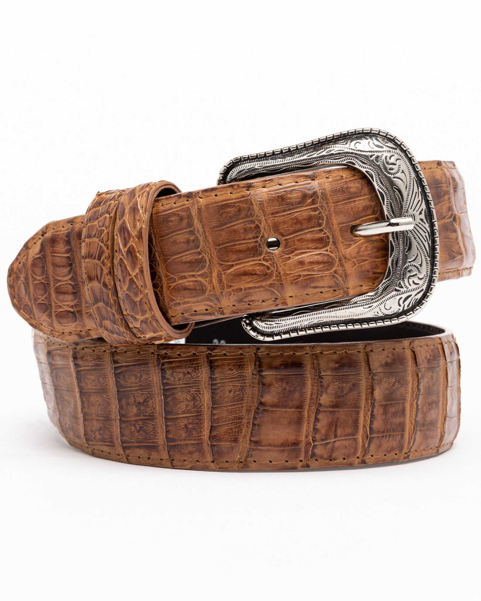 Cody James Men s Brown Hornback Caiman Exotic Belt