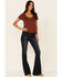 Idyllwind Women's Honky Tonk Stud Short Sleeve Top , Rust Copper, hi-res