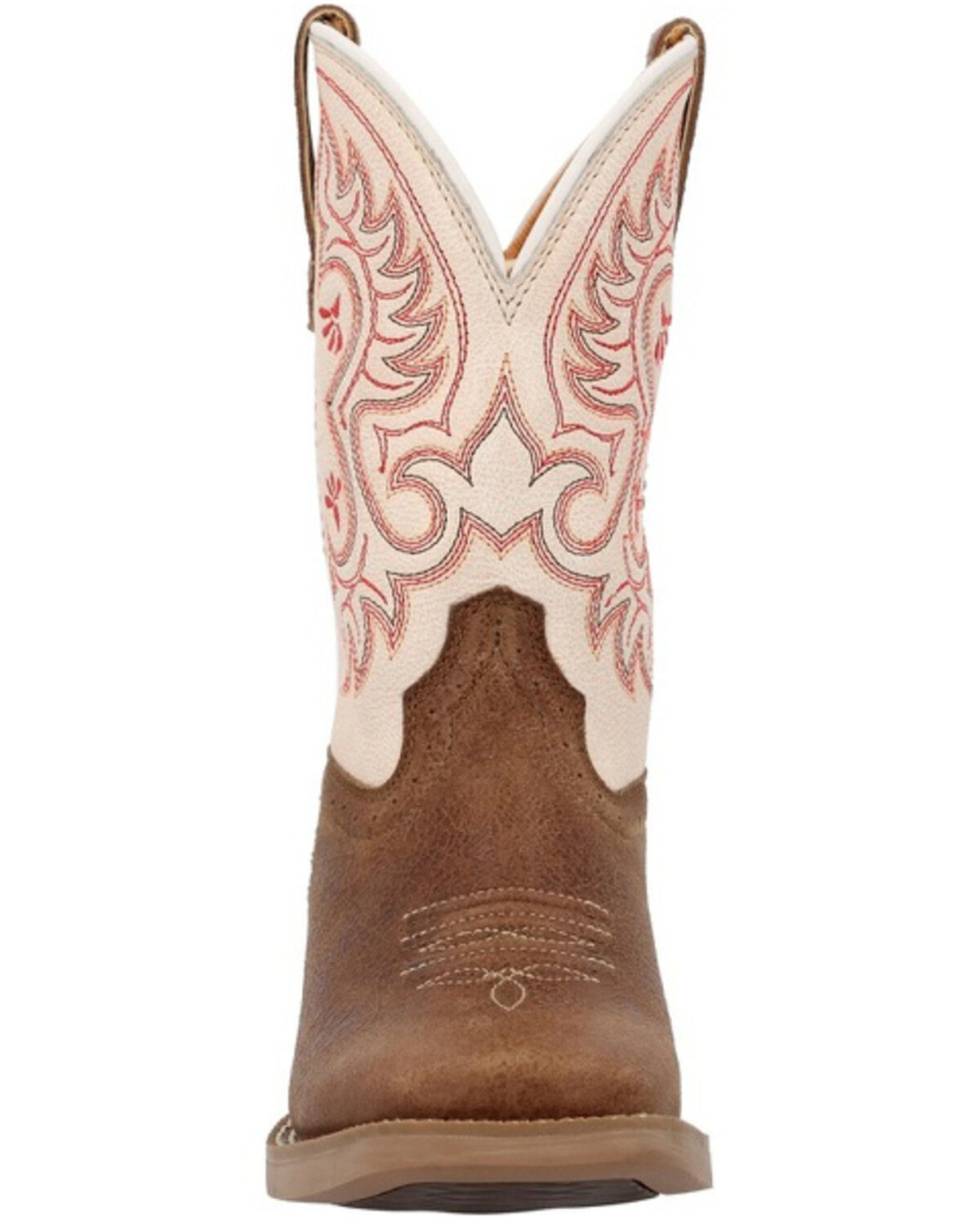 Image #4 - Durango Girls' Shyloh Western Boots - Broad Square Toe, Tan, hi-res