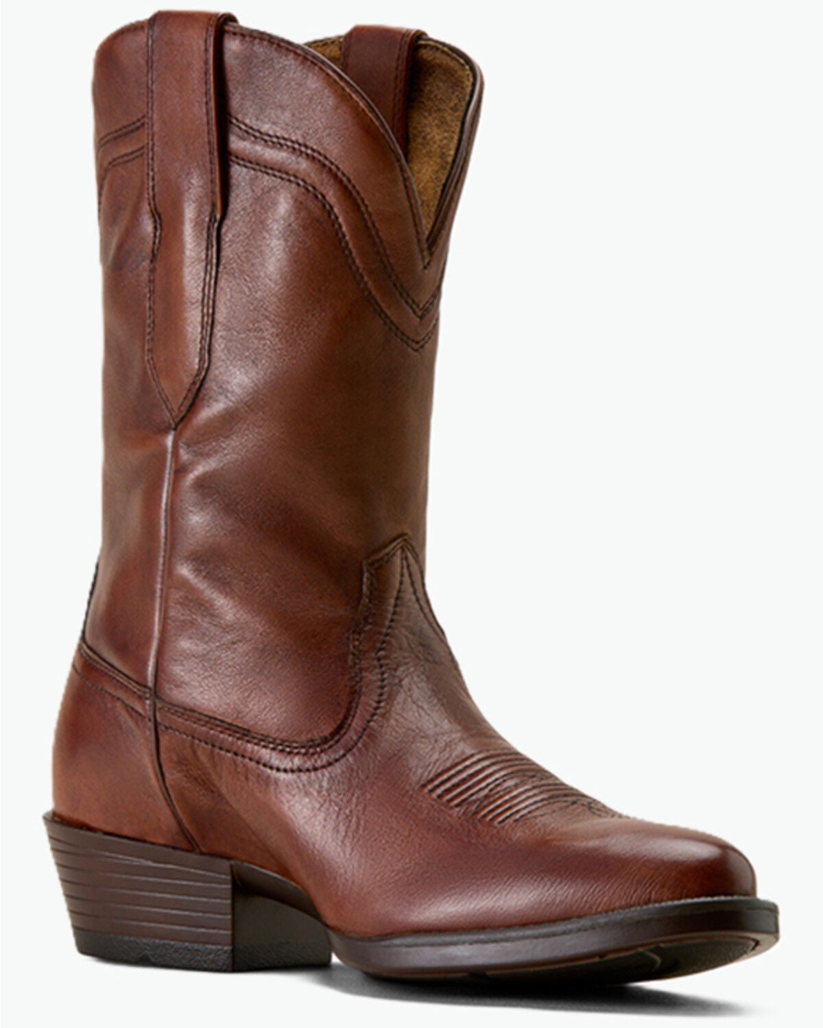Image #1 - Ariat Men's Easton Western Performance Boots - Round Toe, Honey, hi-res