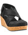 Image #1 - Corkys Women's Case Closed Wedge Shoes, Black, hi-res