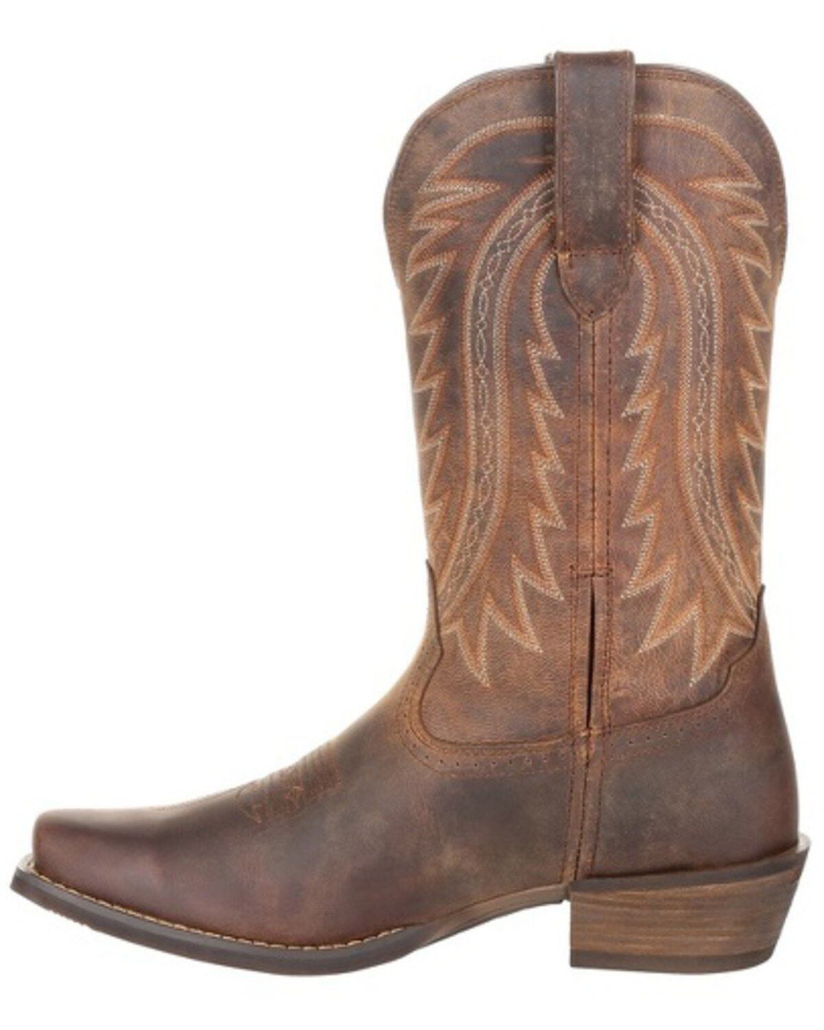 Image #3 - Durango Men's Rebel Frontier Western Performance Boots - Square Toe, Brown, hi-res