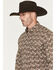 Image #2 - George Strait by Wrangler Men's Paisley Print Long Sleeve Button-Down Stretch Western Shirt, Brown, hi-res