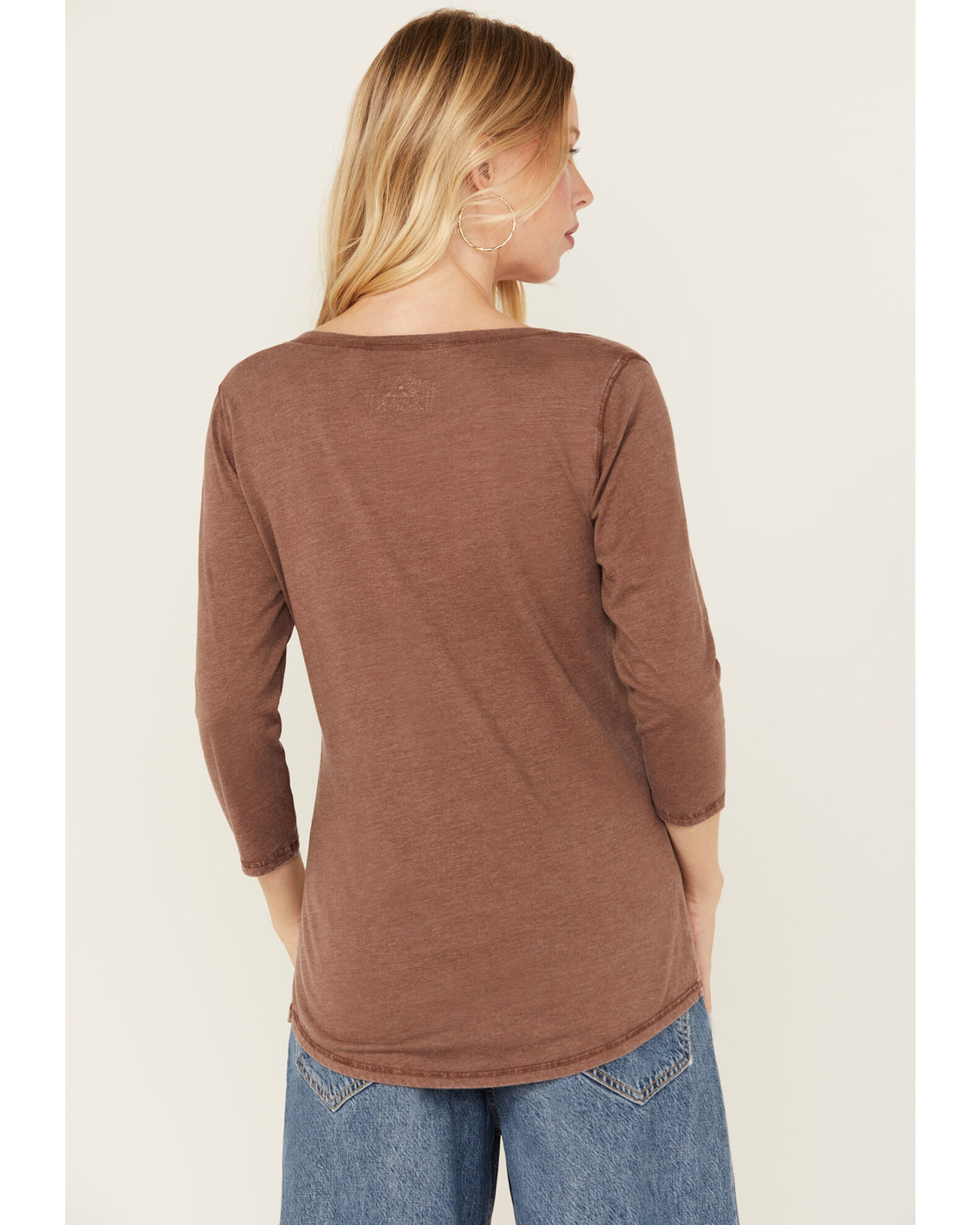 Image #4 - Panhandle Women's Tequila Sunrise Graphic Tee, Lt Brown, hi-res