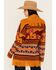 Image #4 - Panhandle Women's Horse Print Cardigan, Mustard, hi-res