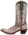 Corral Girls' Scroll Embroidery Western Boots, Brown, hi-res