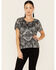 Image #1 - Tasha Polizzi Women's Sequins Starla Short Sleeve Top, Black, hi-res
