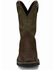 Image #5 - Justin Men's Driller Western Work Boots - Soft Toe, Dark Brown, hi-res
