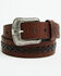 Image #1 - Red Dirt Hat Men's Arrow Stitch Leather Belt, Brown, hi-res