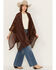 Image #2 - Shyanne Women's Chevron Tassel Chenille Shawl, Medium Brown, hi-res