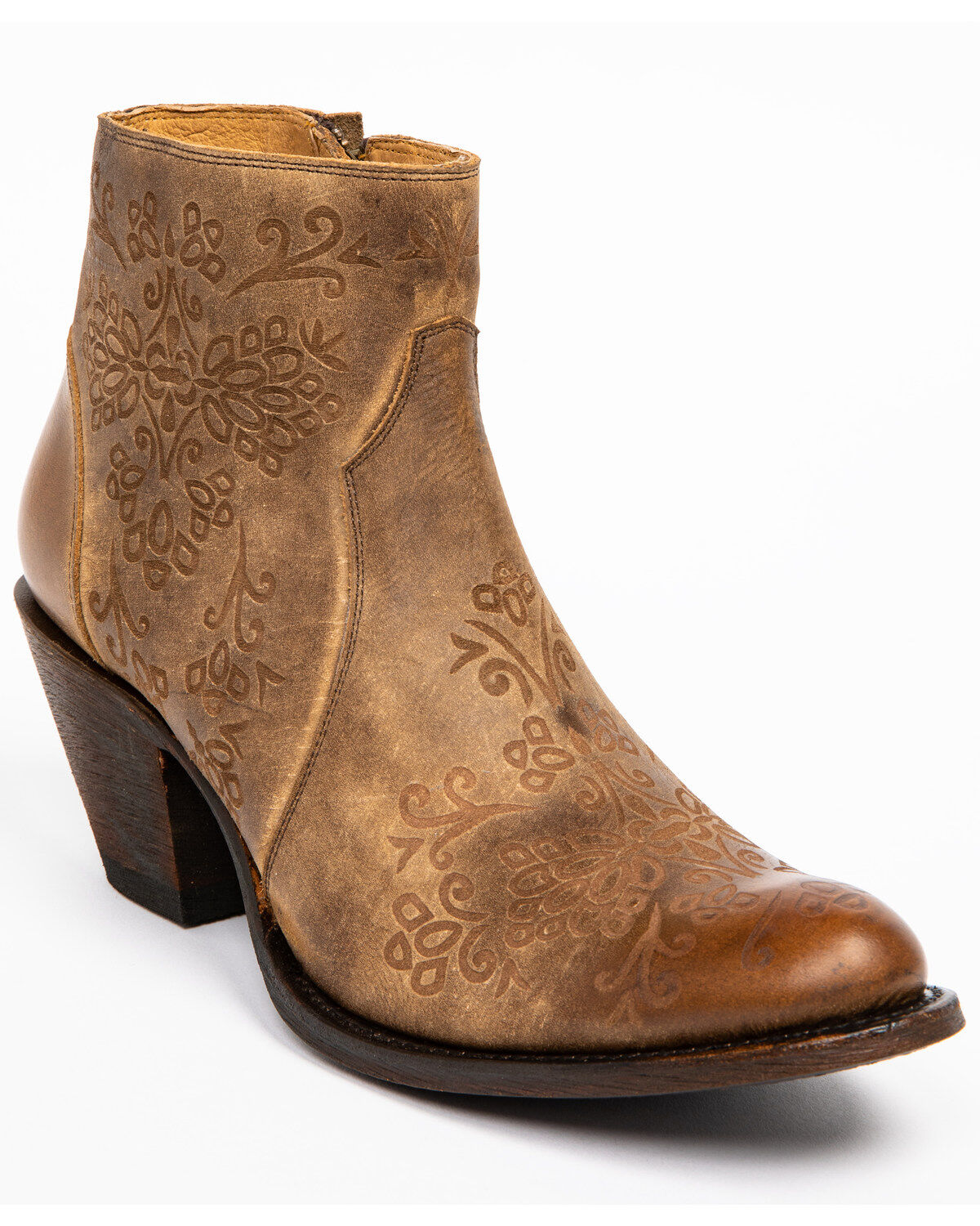 tan booties