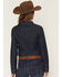 Image #6 - Shyanne Women's Bella Dark Wash Denim Long Sleeve Button-Down Stretch Western Shirt, Dark Wash, hi-res