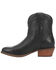 Dingo Women's Seguaro Black Leather Western Bootie - Round Toe , Black, hi-res
