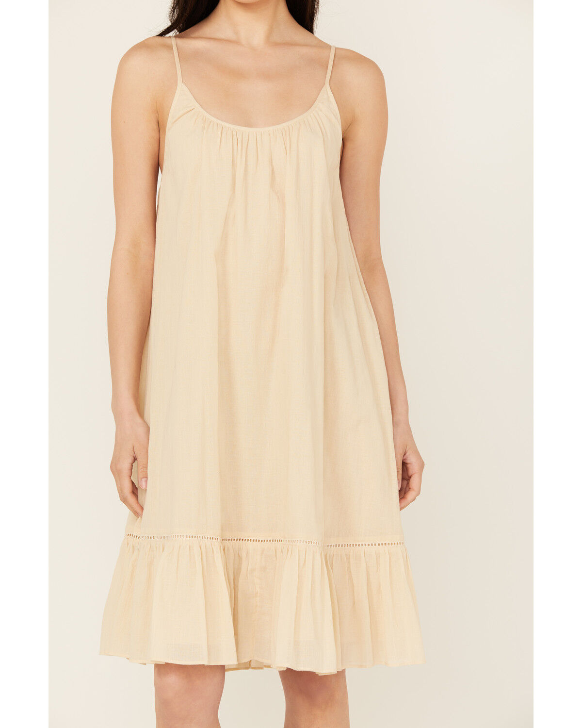 Image #4 - Cleo + Wolf Women's Beatrice Solid Sleeveless Midi Dress, Oatmeal, hi-res