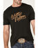 Brixton x Willie Nelson Men's Roped Logo Graphic Ringer T-Shirt, Black, hi-res