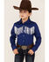Image #1 - Shyanne Girls' Fringe Long Sleeve Western Snap Shirt, , hi-res