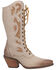 Image #2 - Dingo Women's San Miguel Lace-Up Western Boot - Snip Toe, Sand, hi-res