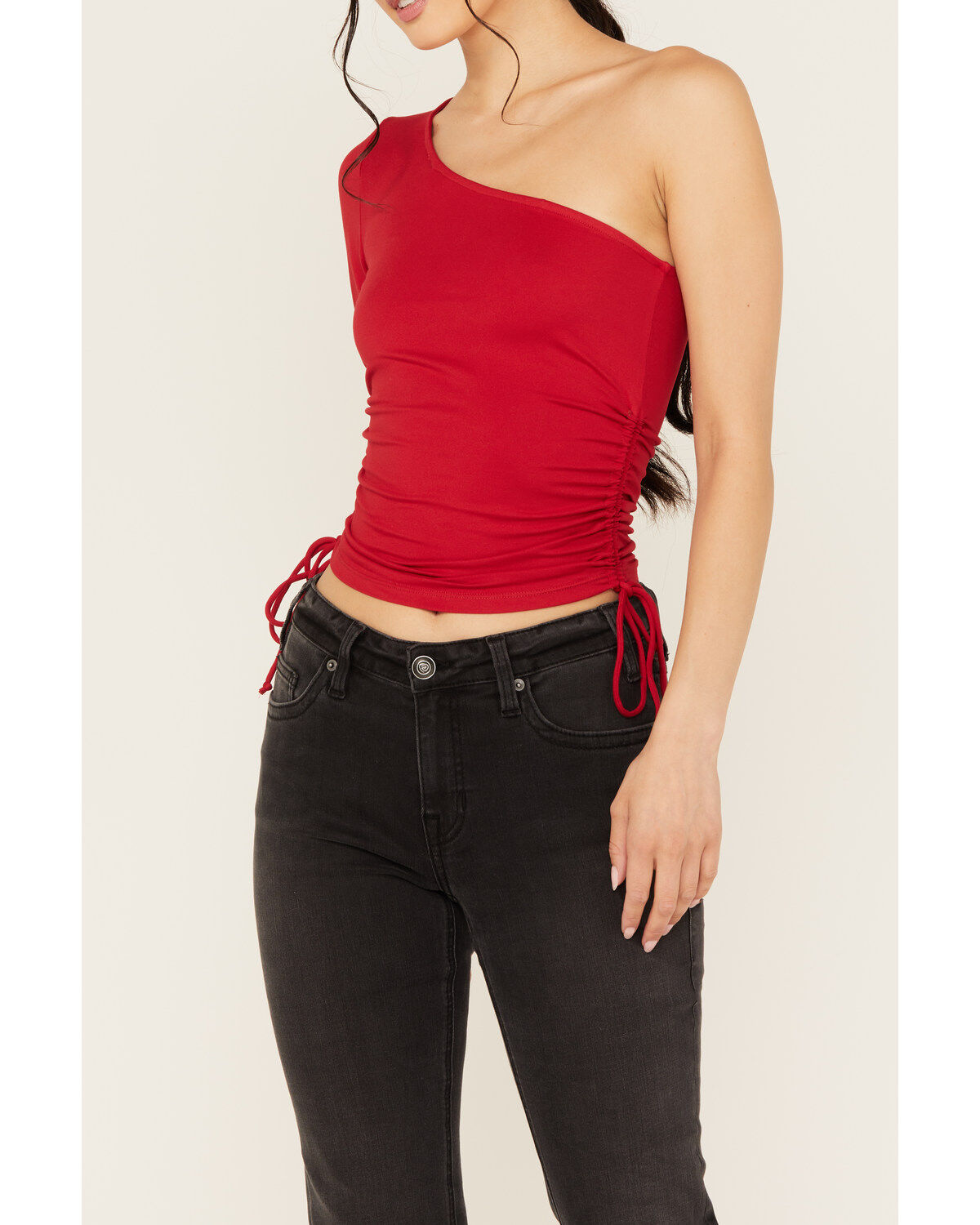 Image #3 - Panhandle Women's Liliana One Shoulder Long Sleeve Top, , hi-res