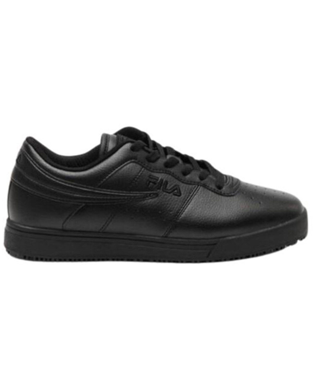 Image #1 - Fila Women's Vulc 13 Low Slip Resisting Work Shoes - Soft Toe, Black, hi-res
