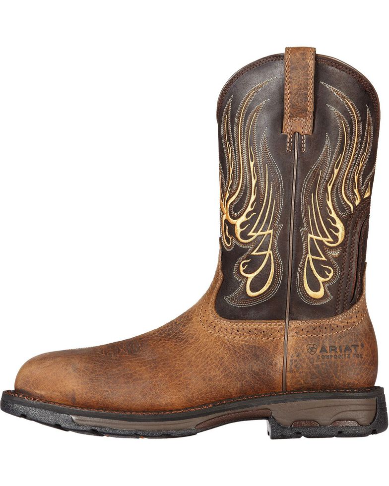 Ariat Men S Workhog Mesteno Comp Toe Western Work Boots Boot Barn