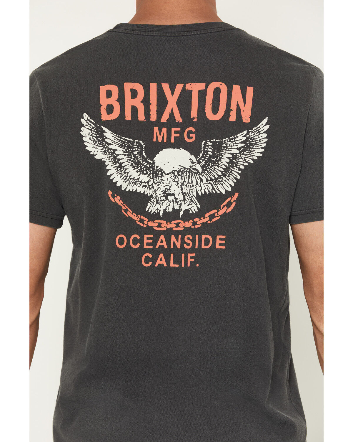 Image #4 - Brixton Men's Waller Logo Short Sleeve Graphic T-Shirt, Black, hi-res
