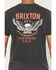 Image #4 - Brixton Men's Waller Logo Short Sleeve Graphic T-Shirt, Black, hi-res