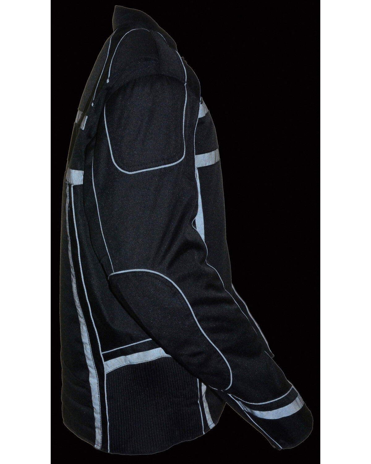 Image #4 - Milwaukee Leather Men's Vented Reflective Jacket - Big 3X, Black, hi-res
