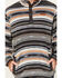Image #3 - Cinch Men's Striped Print Quarter Snap Long Sleeve Pullover, Grey, hi-res