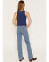 Image #3 - Wrangler Girls' Bespoke Medium Wash Bootcut Stretch Denim Jeans, Medium Wash, hi-res