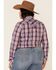 Image #4 - Ariat Women's Imperial Violet Stripe Incredible Long Sleeve Shirt - Plus, , hi-res